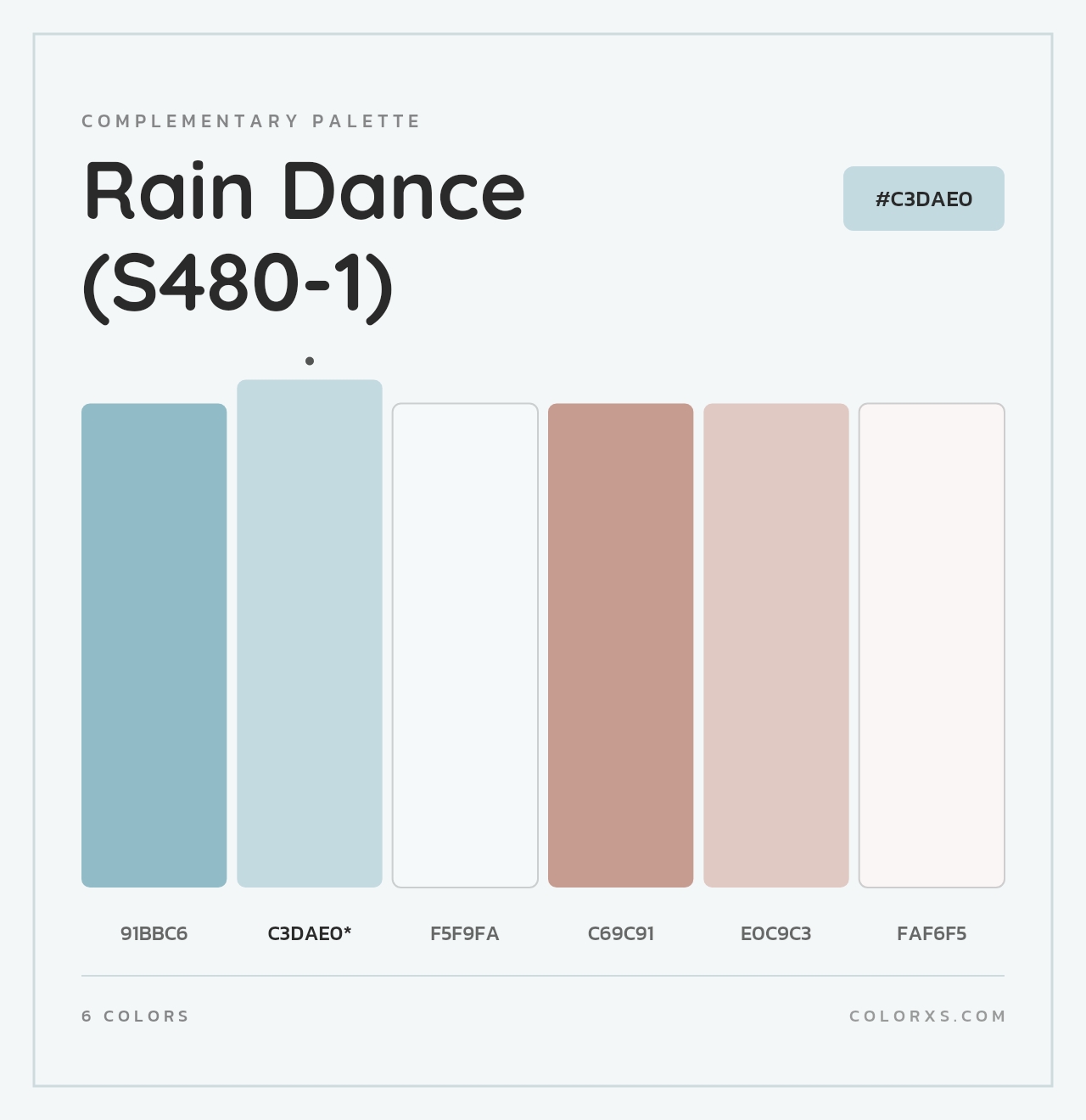 Rain Dance (S480-1) - Complementary Color Palette