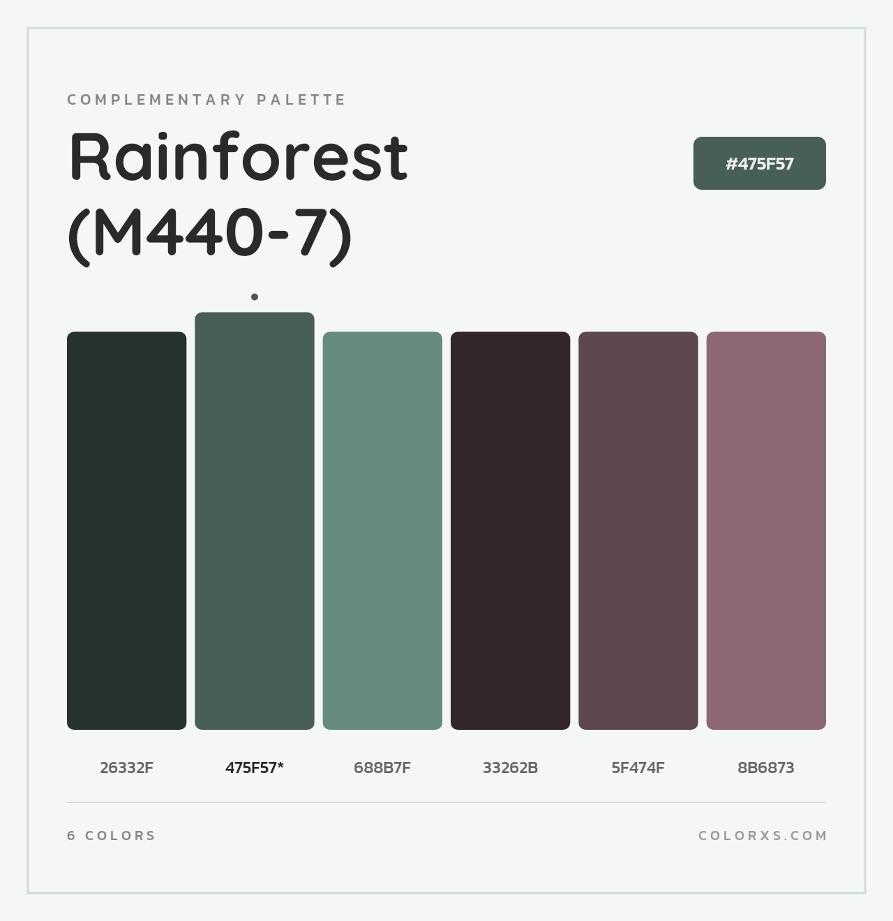 Rainforest (M440-7) - Complementary Color Palette