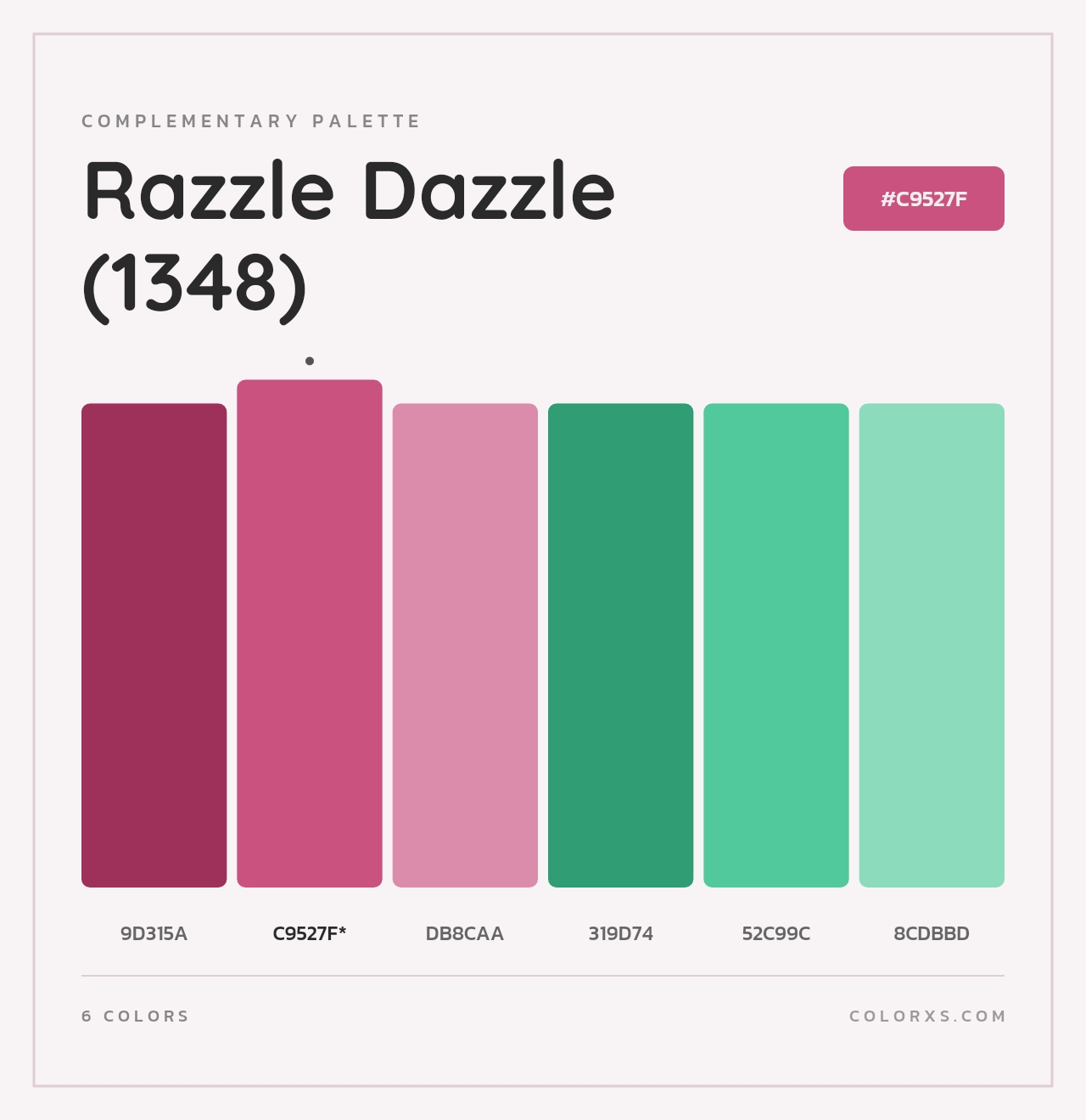 Razzle Dazzle (1348) - Complementary Color Palette