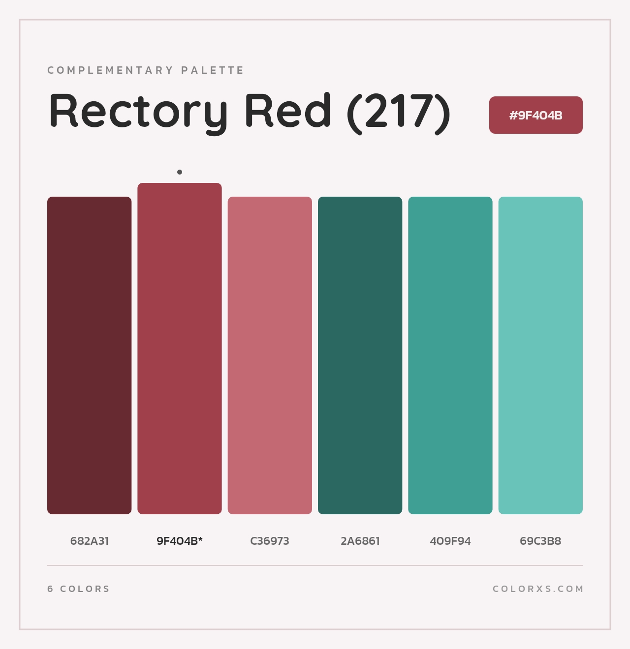 Rectory Red (217) - Complementary Color Palette