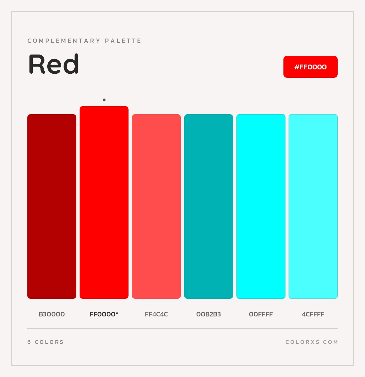 Red - Complementary Color Palette