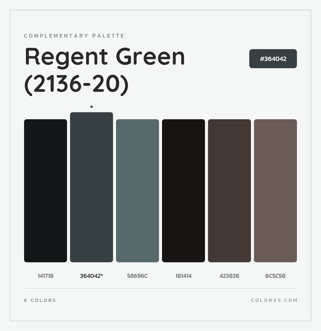 Regent Green (2136-20) - Complementary Color Palette