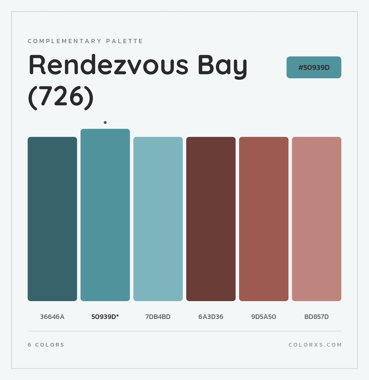 Rendezvous Bay (726) - Complementary Color Palette