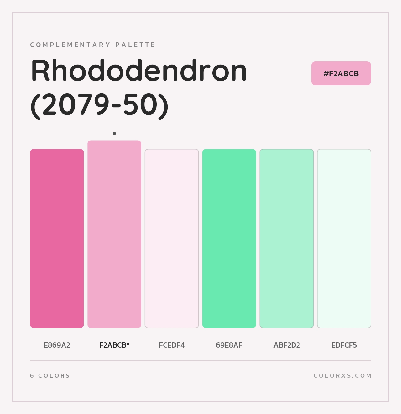 Rhododendron (2079-50) - Complementary Color Palette