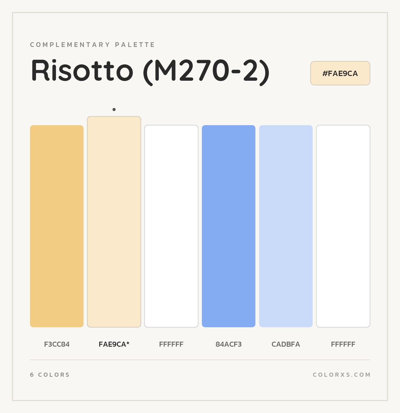 Risotto (M270-2) - Complementary Color Palette
