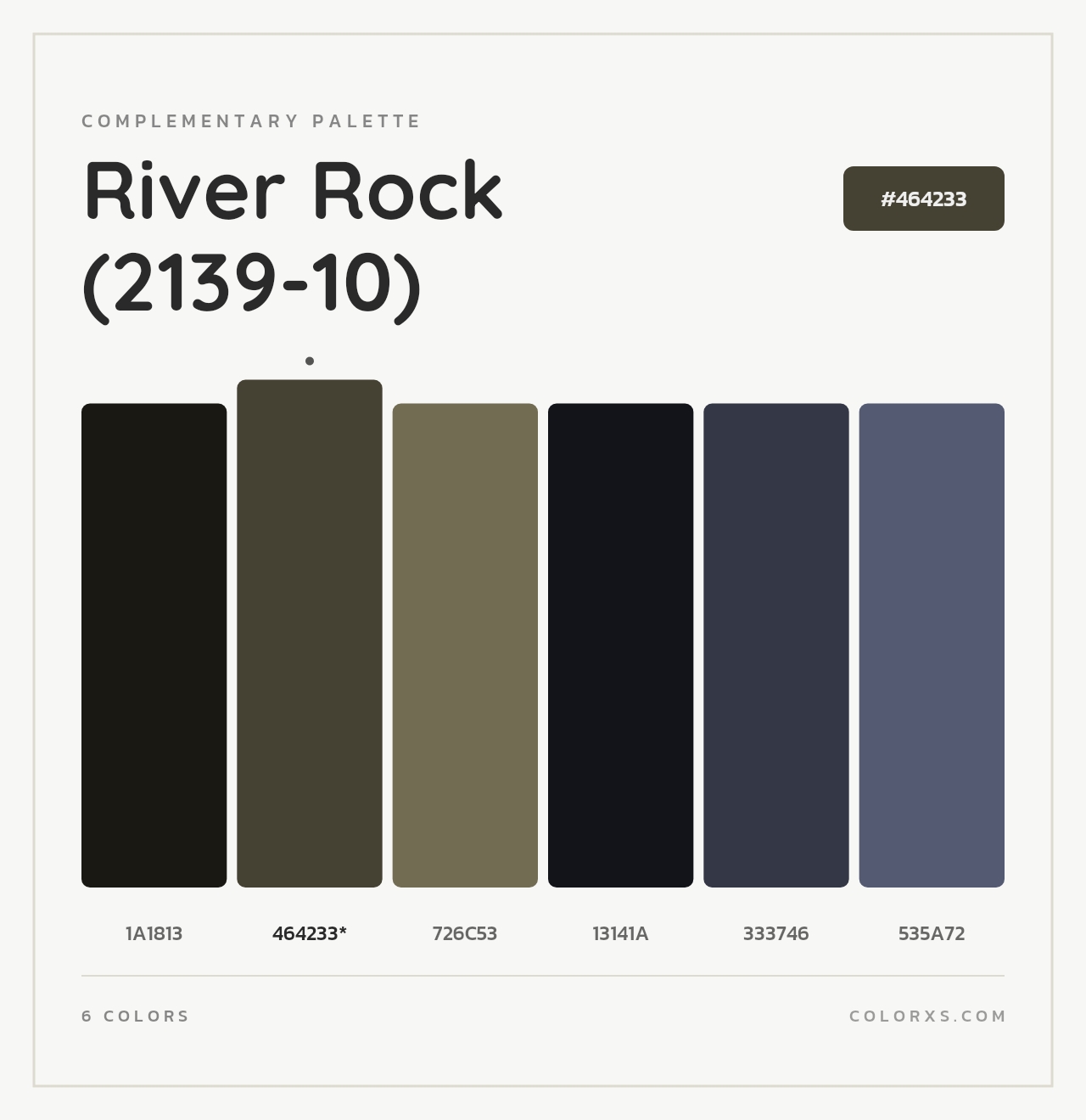 River Rock (2139-10) - Complementary Color Palette