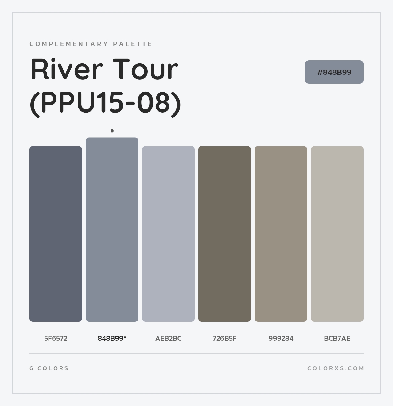 River Tour (PPU15-08) - Complementary Color Palette