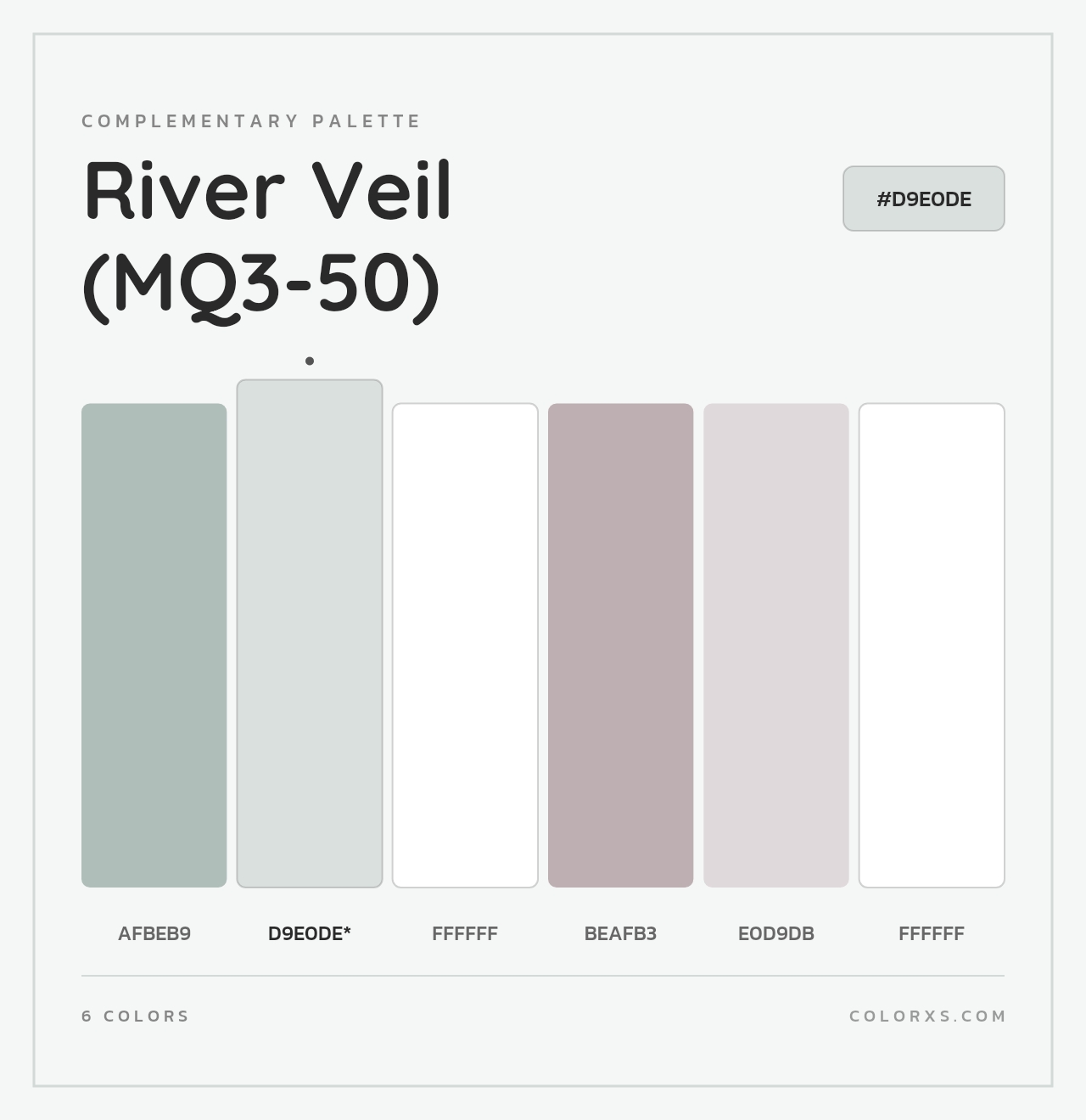 River Veil (MQ3-50) - Complementary Color Palette