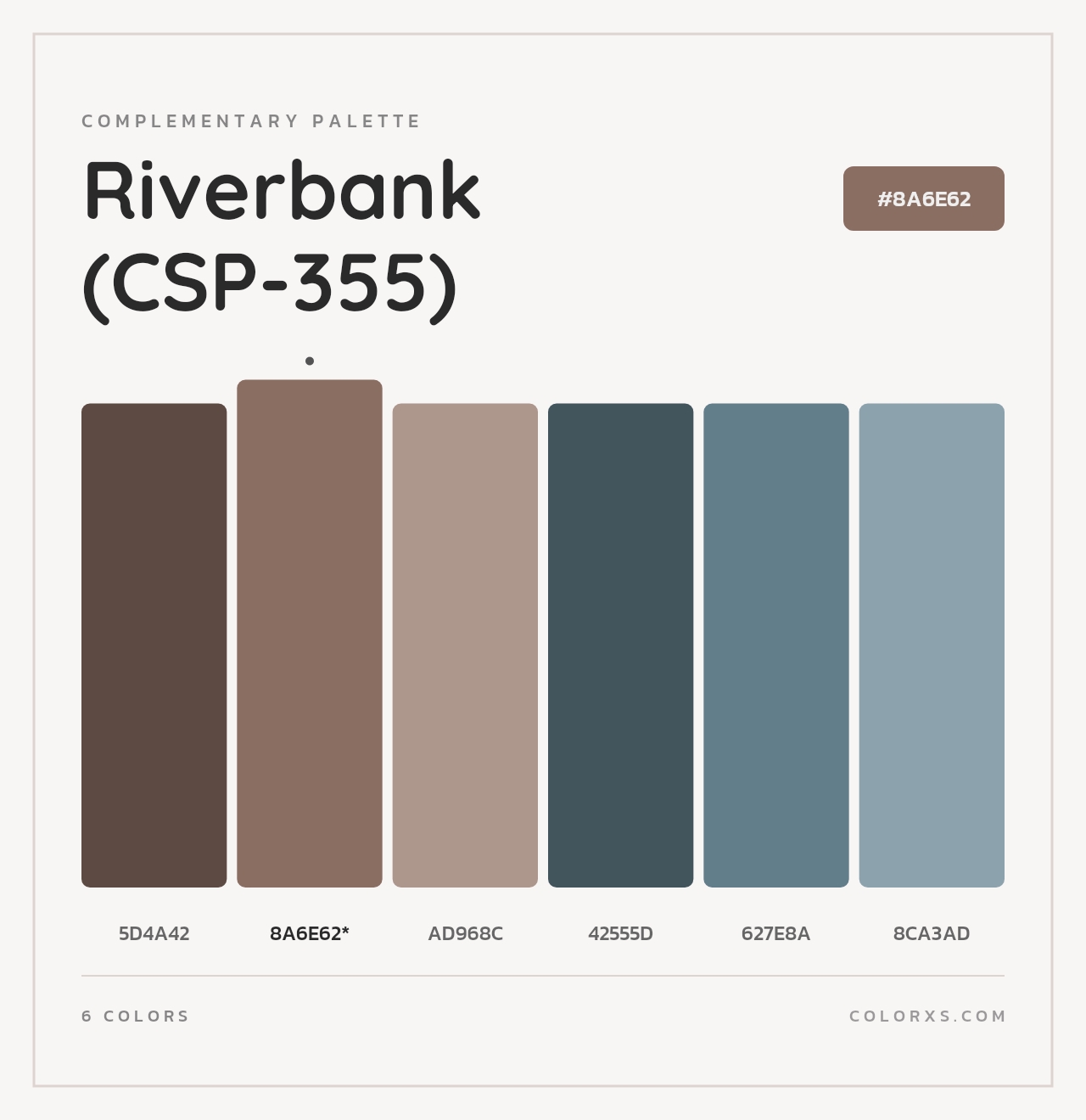 Riverbank (CSP-355) - Complementary Color Palette