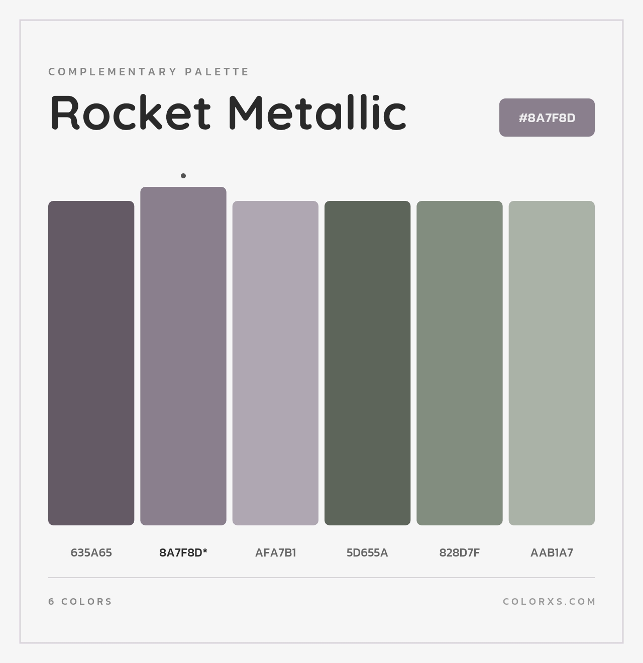 Rocket Metallic - Complementary Color Palette