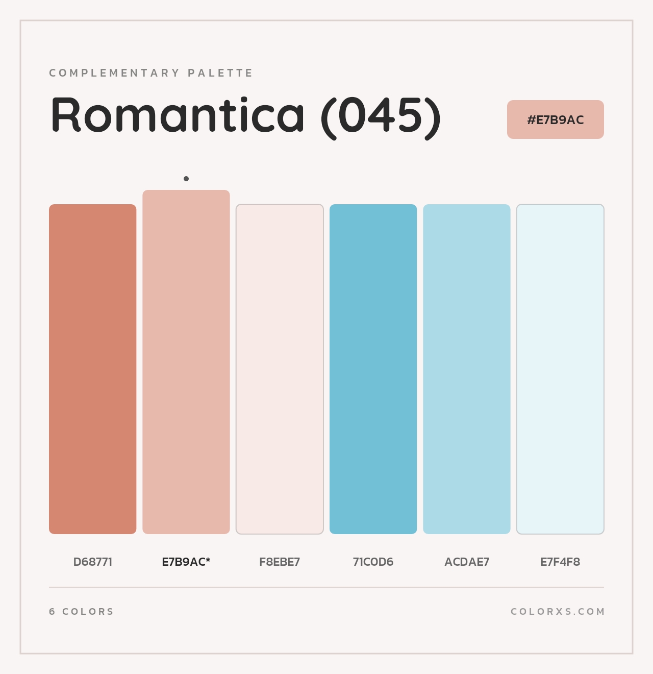 Romantica (045) - Complementary Color Palette