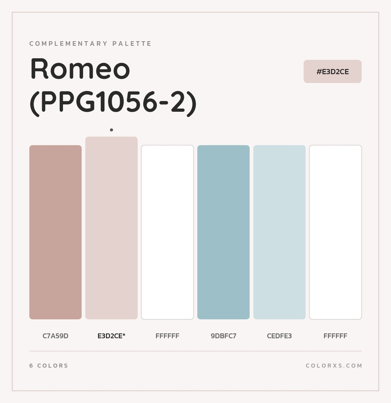 Romeo (PPG1056-2) - Complementary Color Palette