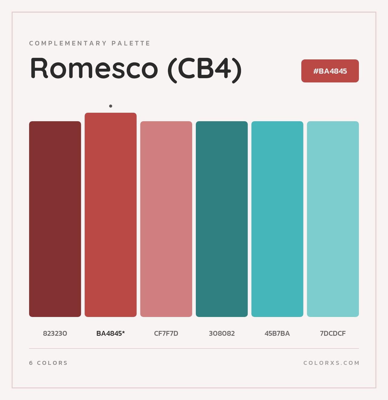 Romesco (CB4) - Complementary Color Palette