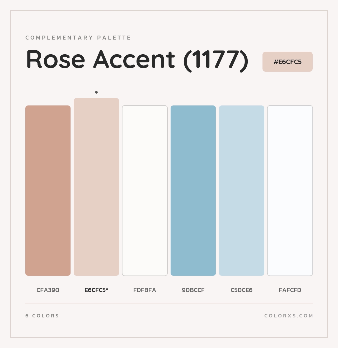 Rose Accent (1177) - Complementary Color Palette