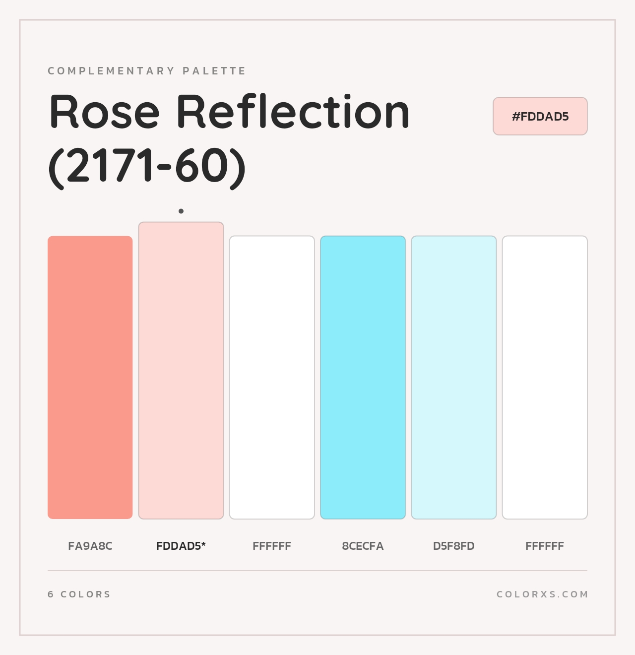 Rose Reflection (2171-60) - Complementary Color Palette