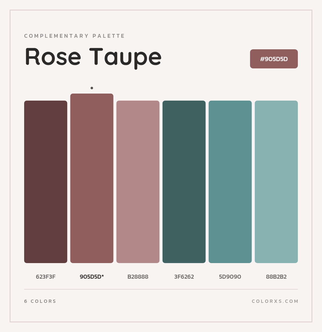 Rose Taupe - Complementary Color Palette
