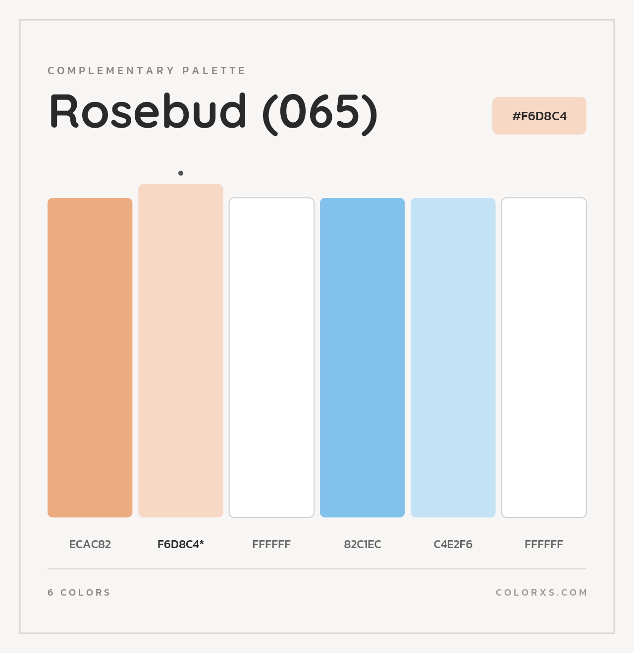 Rosebud (065) - Complementary Color Palette