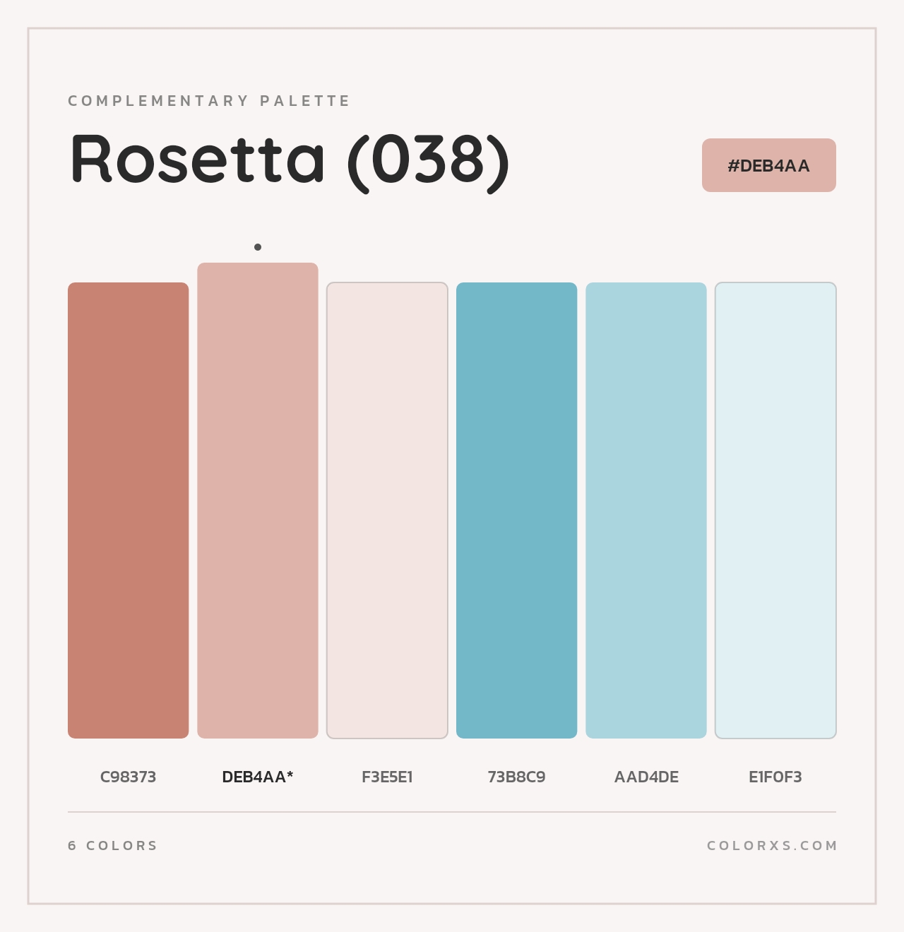 Rosetta (038) - Complementary Color Palette