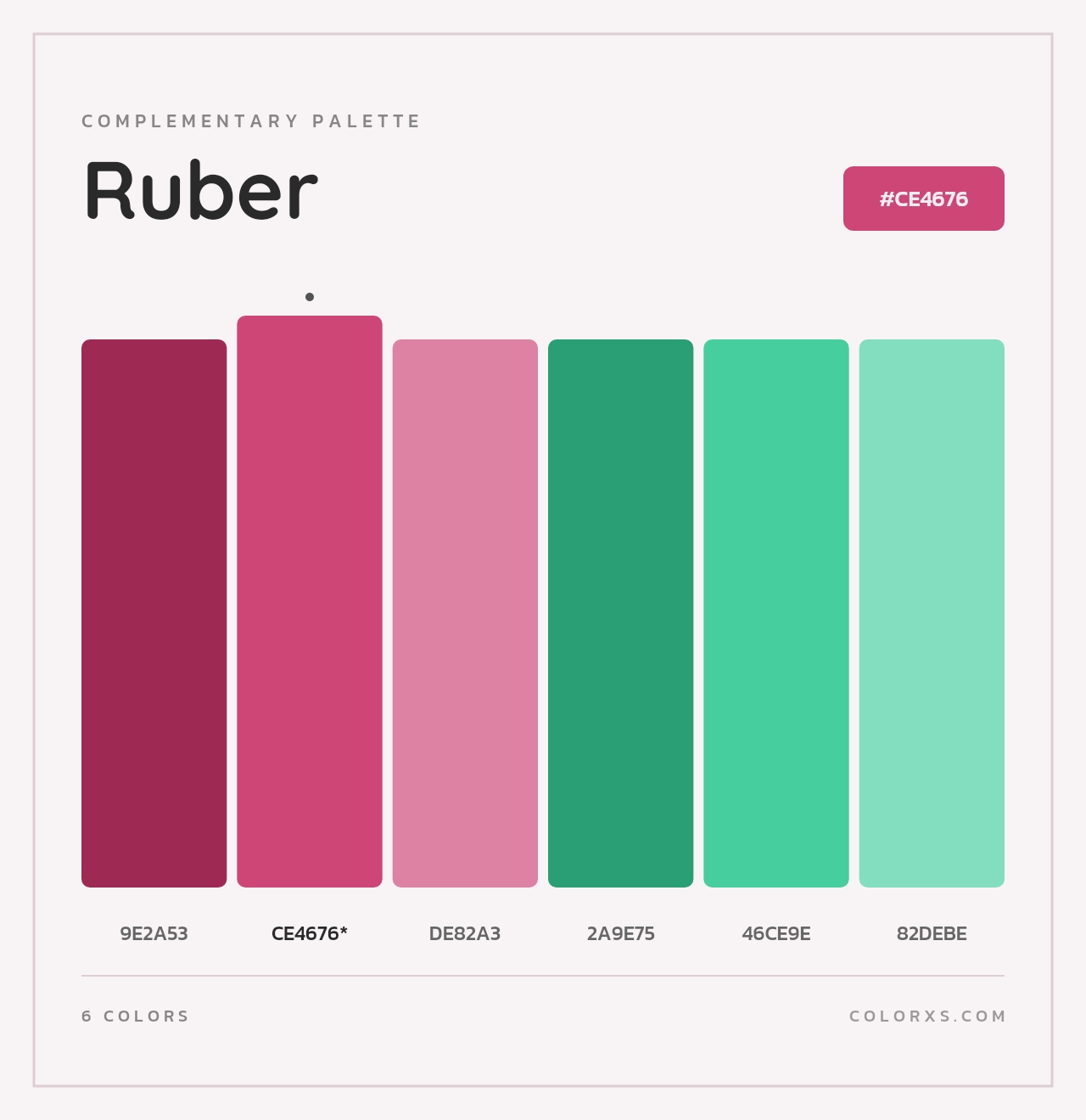 Ruber - Complementary Color Palette