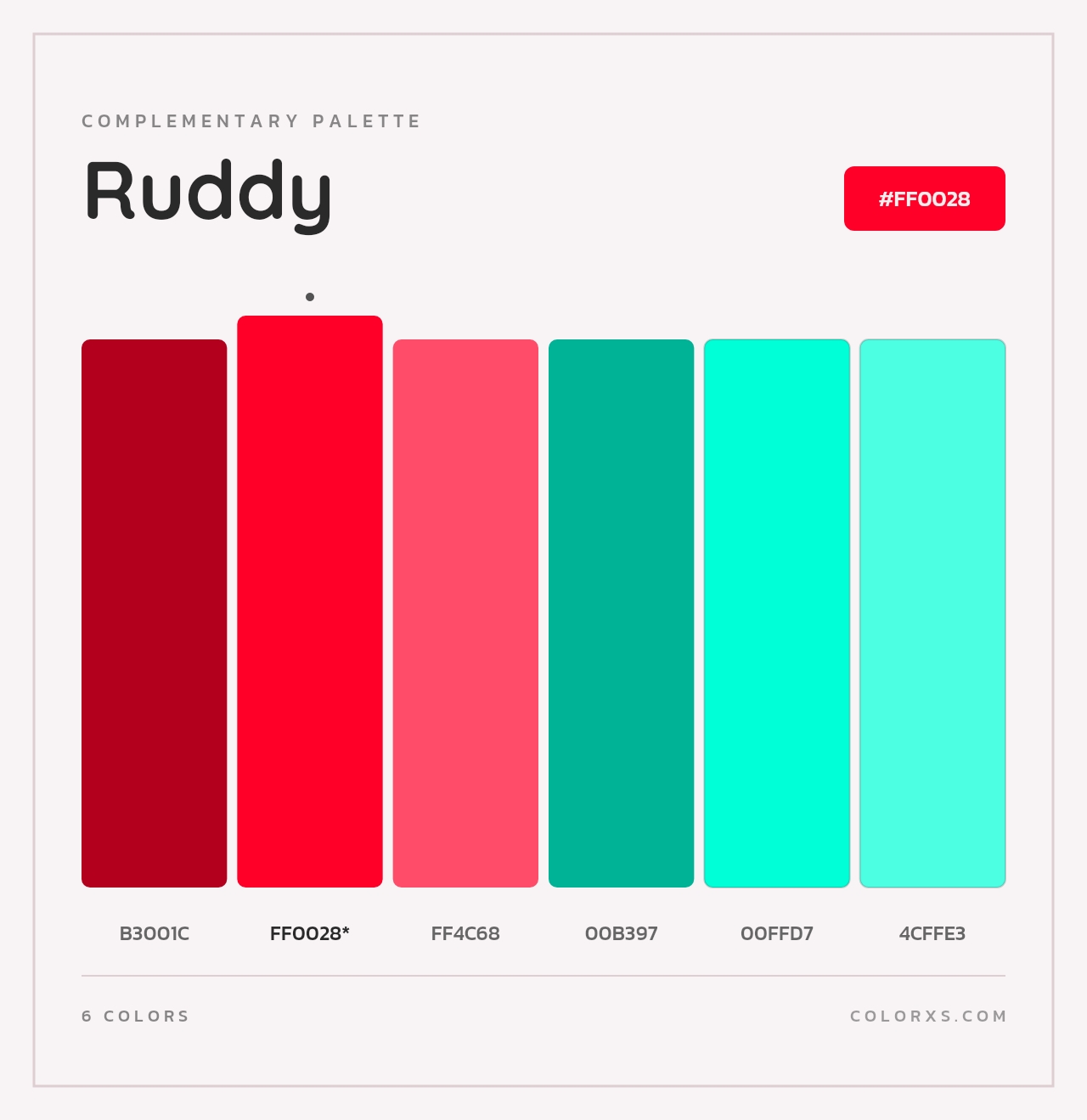Ruddy - Complementary Color Palette