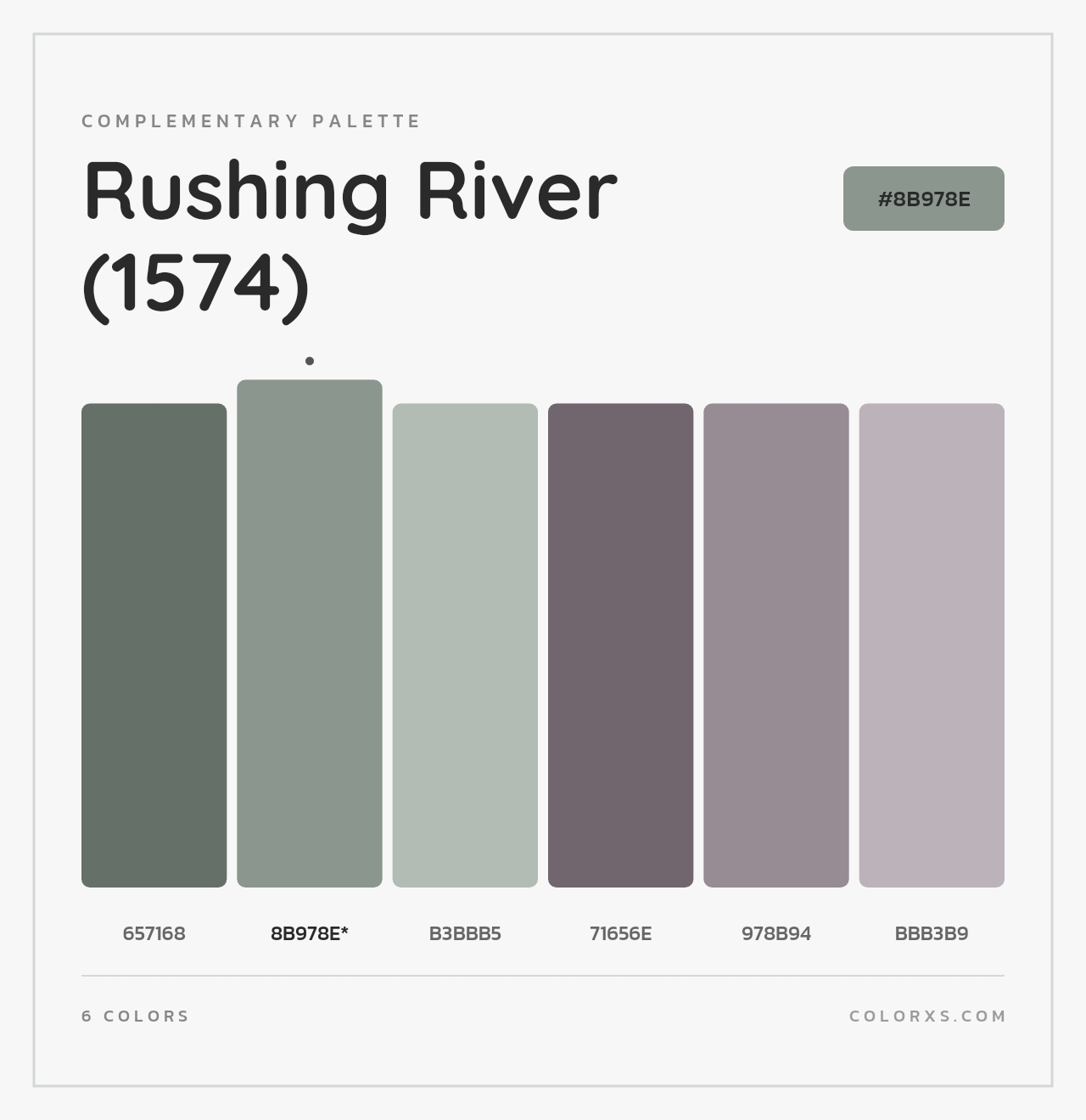 Rushing River (1574) - Complementary Color Palette