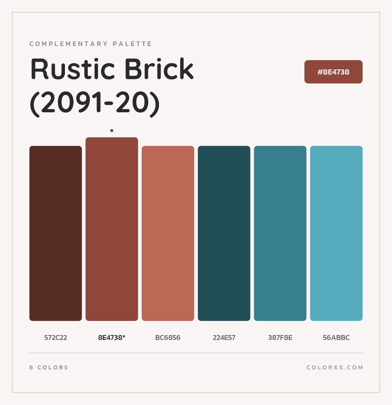 Rustic Brick (2091-20) - Complementary Color Palette