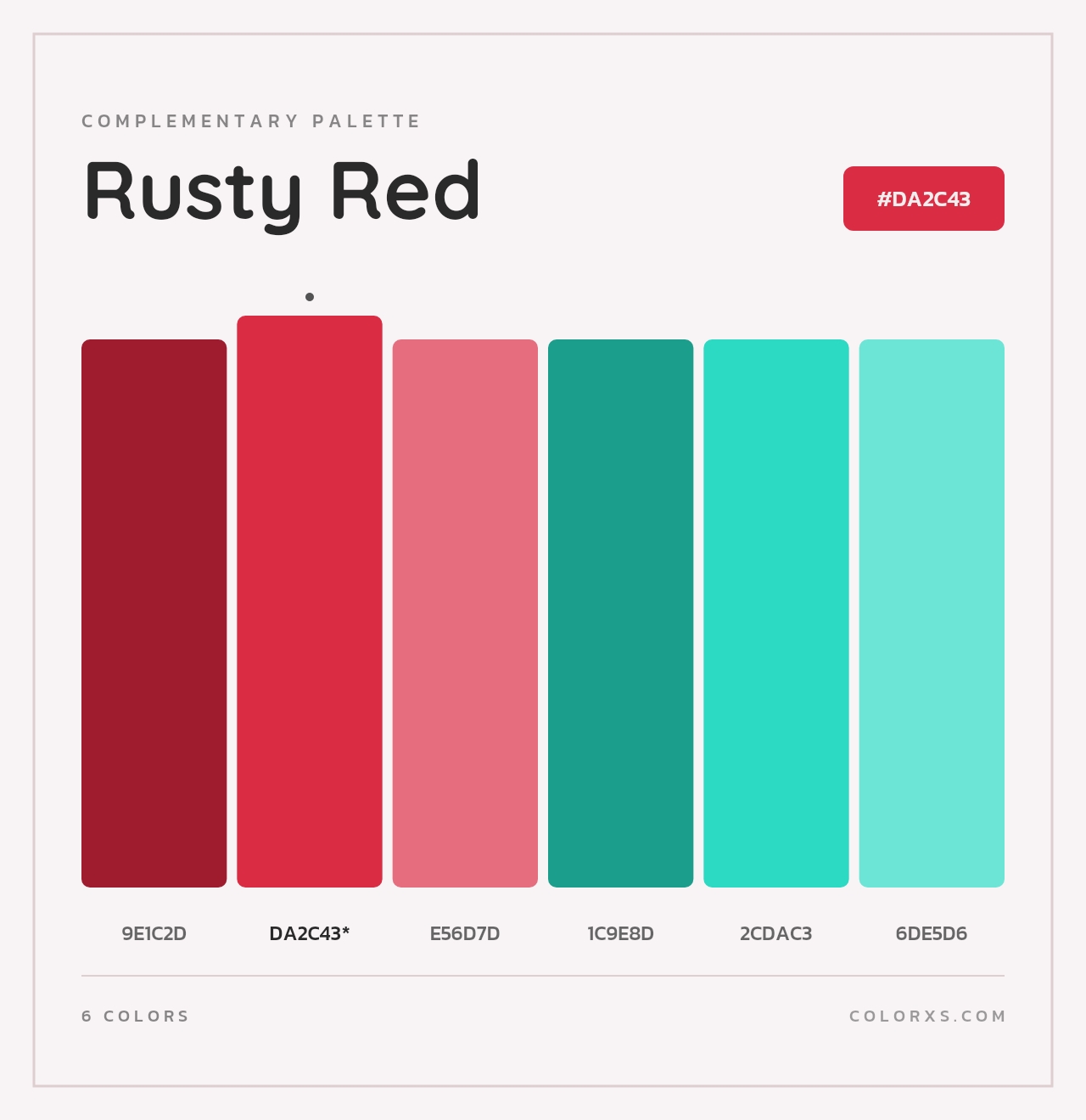 Rusty Red - Complementary Color Palette