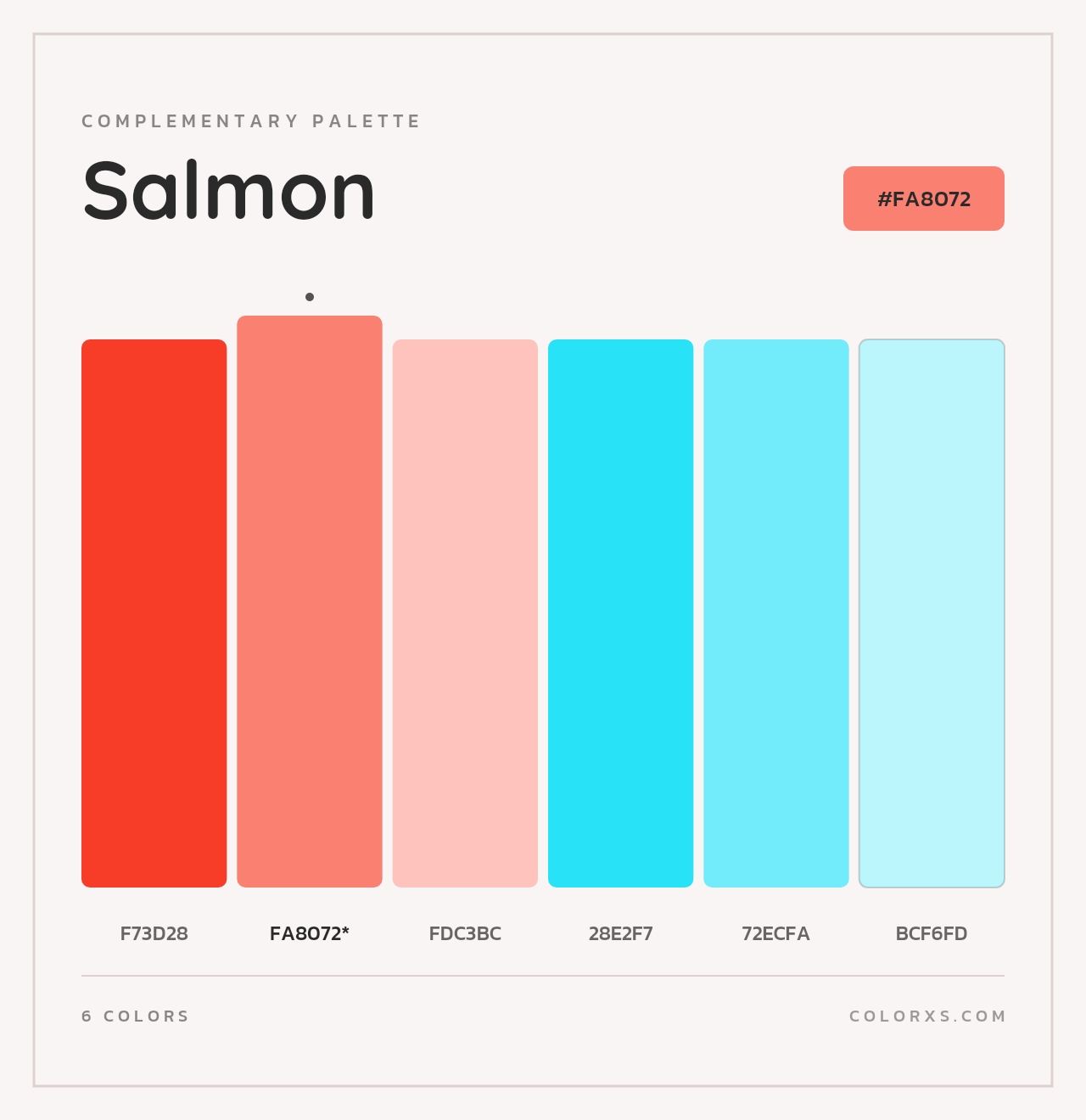 Salmon - Complementary Color Palette