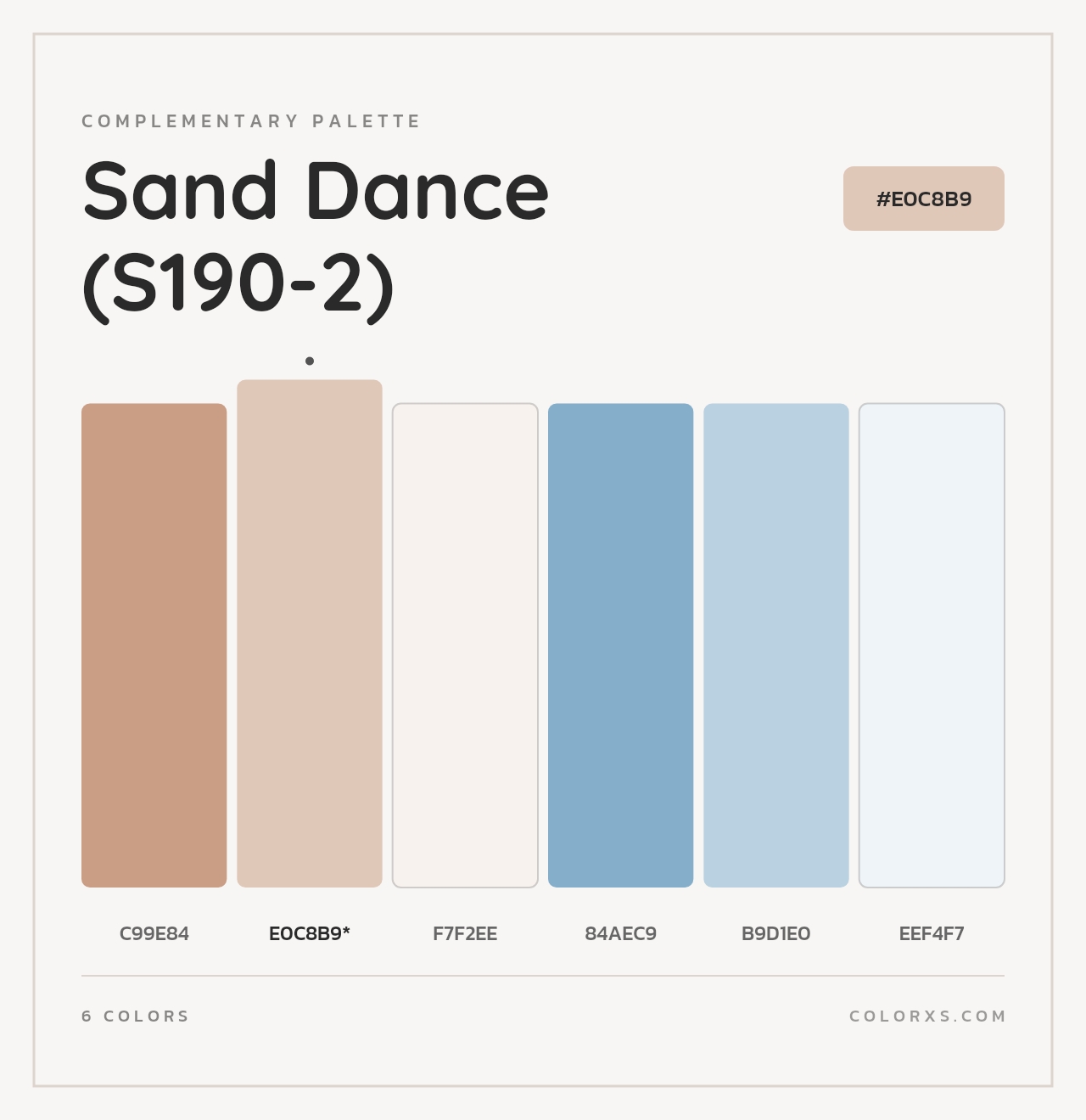 Sand Dance (S190-2) - Complementary Color Palette