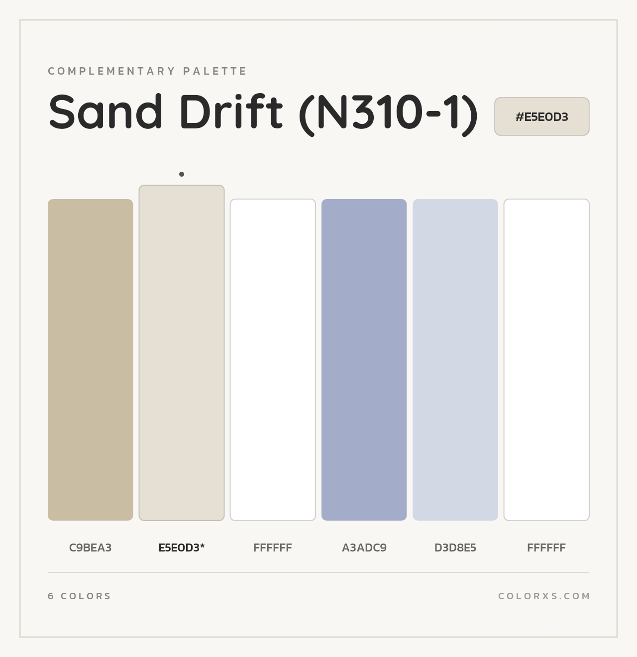 Sand Drift (N310-1) - Complementary Color Palette