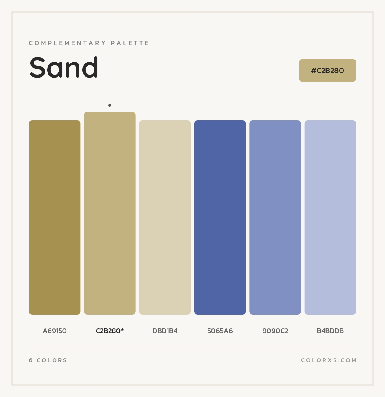 Sand - Complementary Color Palette