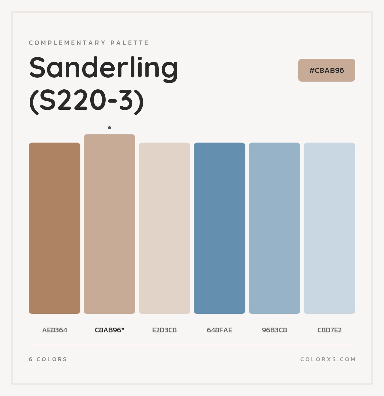Sanderling (S220-3) - Complementary Color Palette