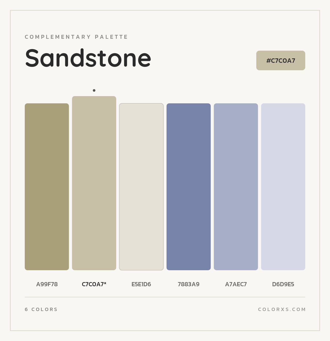 Sandstone - Complementary Color Palette