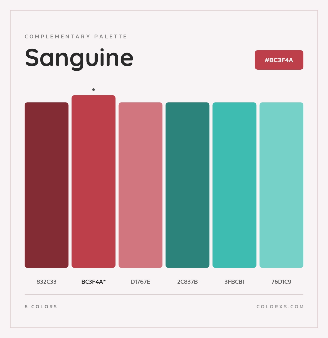 Sanguine - Complementary Color Palette