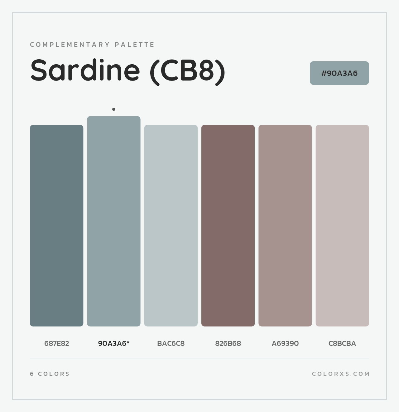 Sardine (CB8) - Complementary Color Palette