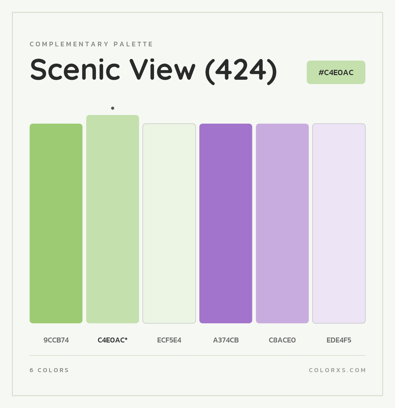 Scenic View (424) - Complementary Color Palette