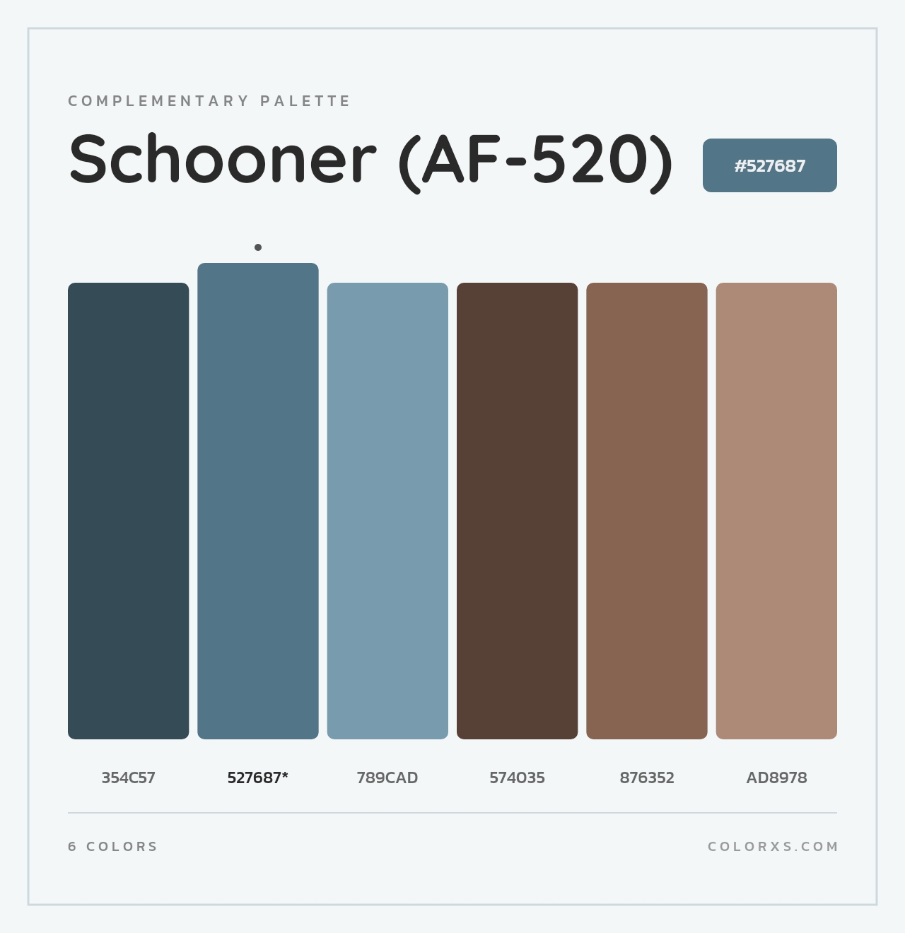 Schooner (AF-520) - Complementary Color Palette