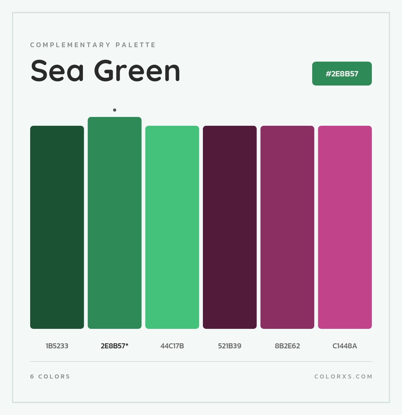 Sea Green - Complementary Color Palette