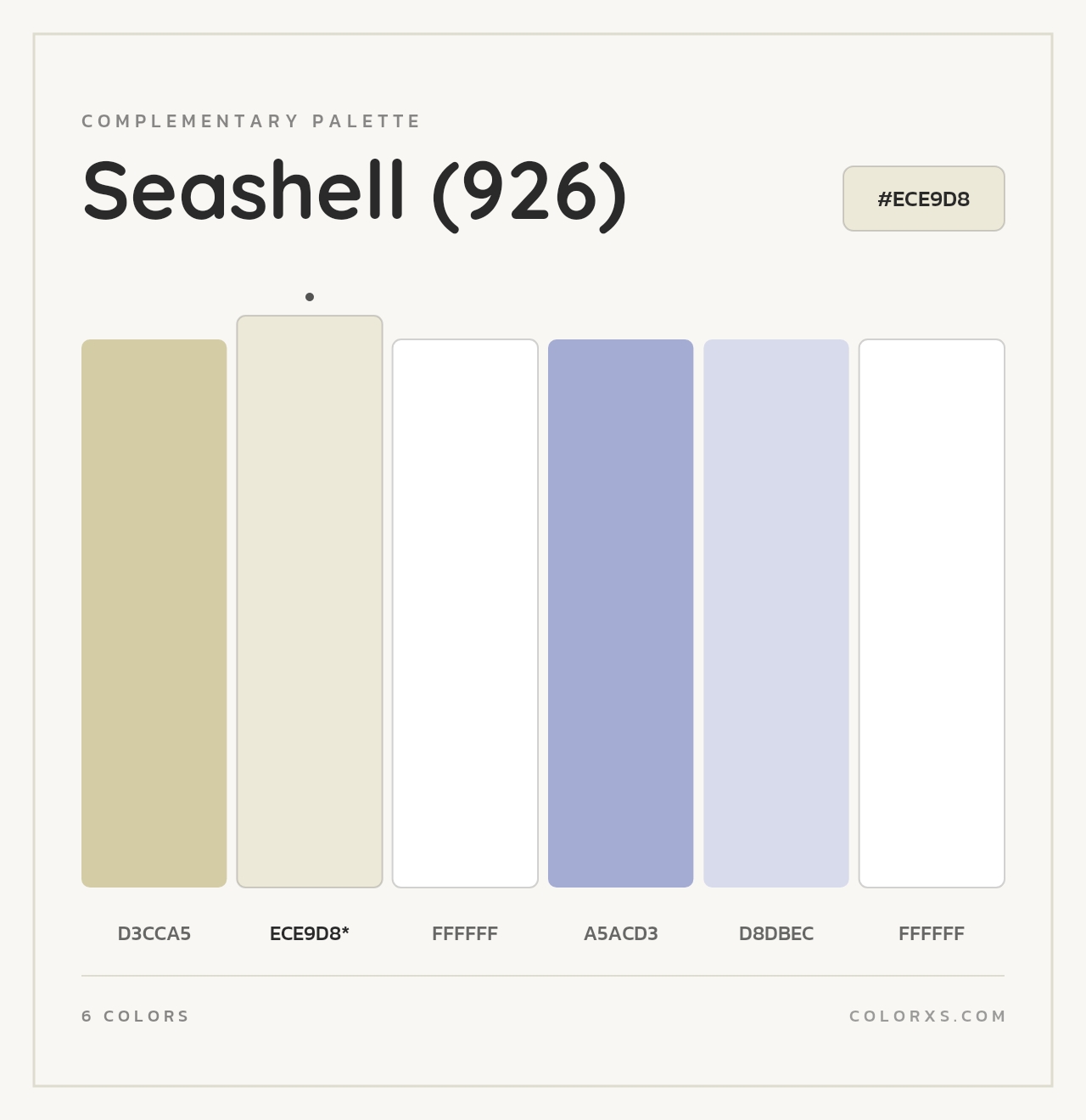 Seashell (926) - Complementary Color Palette