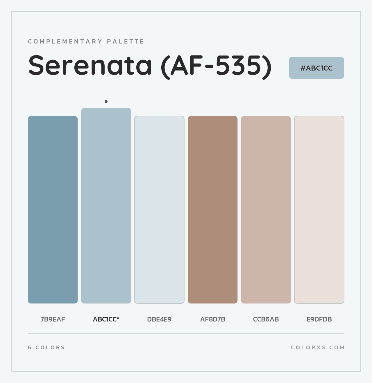 Serenata (AF-535) - Complementary Color Palette