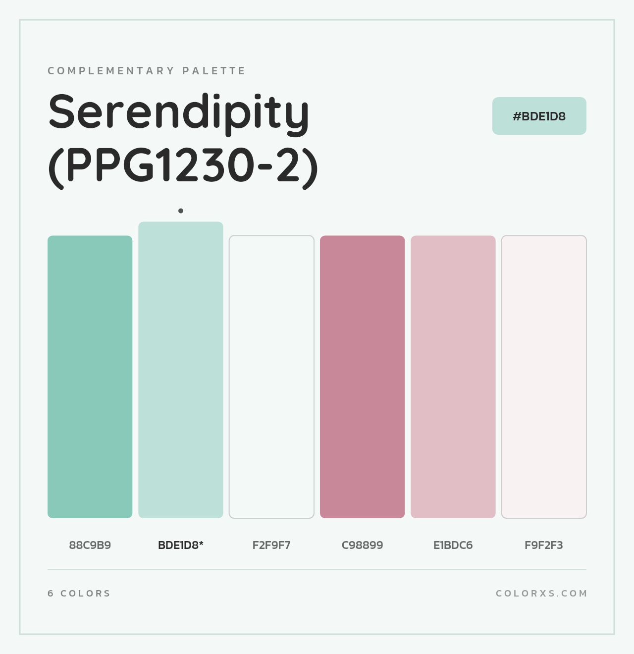 Serendipity (PPG1230-2) - Complementary Color Palette