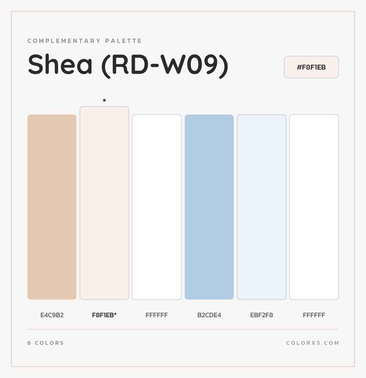Shea (RD-W09) - Complementary Color Palette