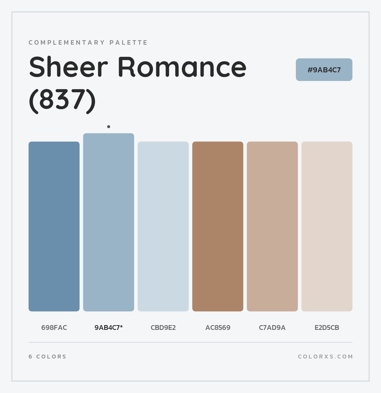 Sheer Romance (837) - Complementary Color Palette