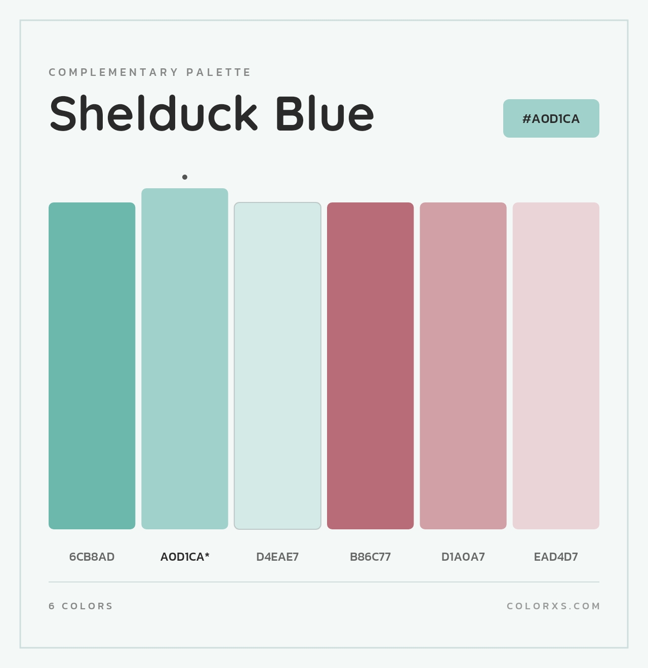 Shelduck Blue - Complementary Color Palette