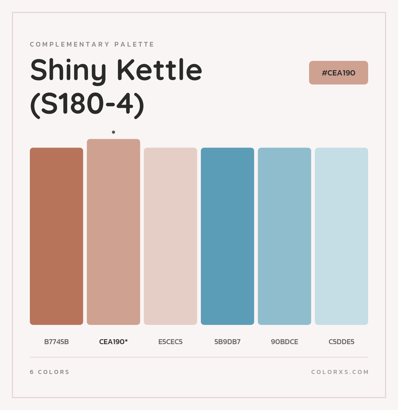 Shiny Kettle (S180-4) - Complementary Color Palette
