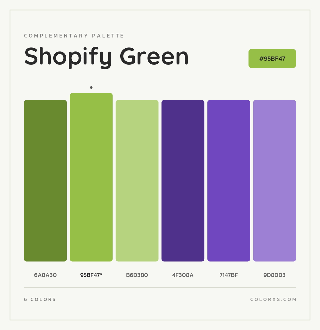 Shopify Green - Complementary Color Palette