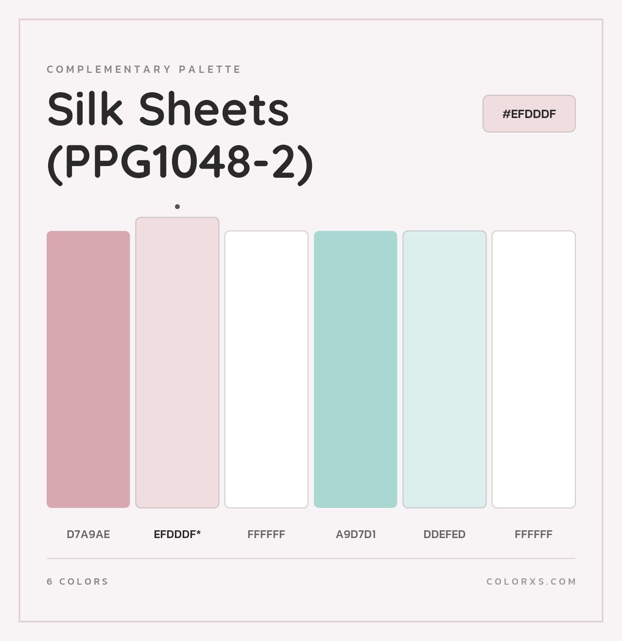 Silk Sheets (PPG1048-2) - Complementary Color Palette