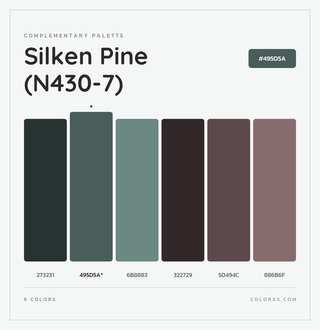 Silken Pine (N430-7) - Complementary Color Palette