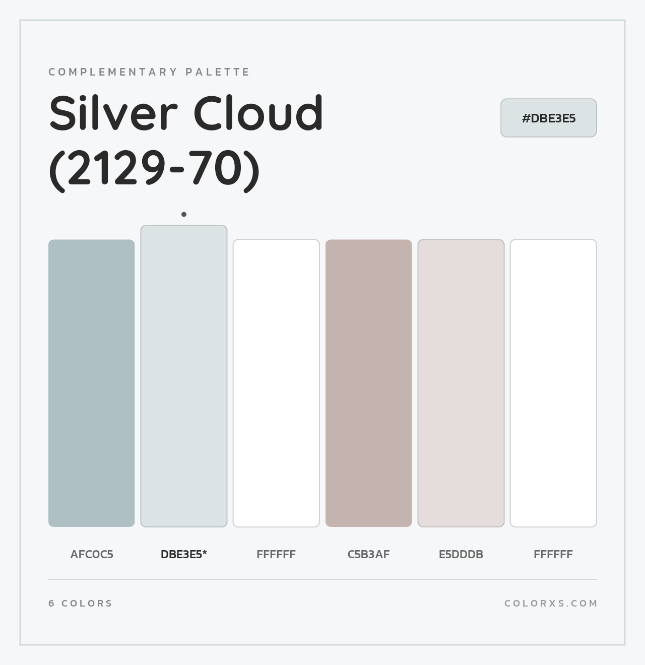 Silver Cloud (2129-70) - Complementary Color Palette