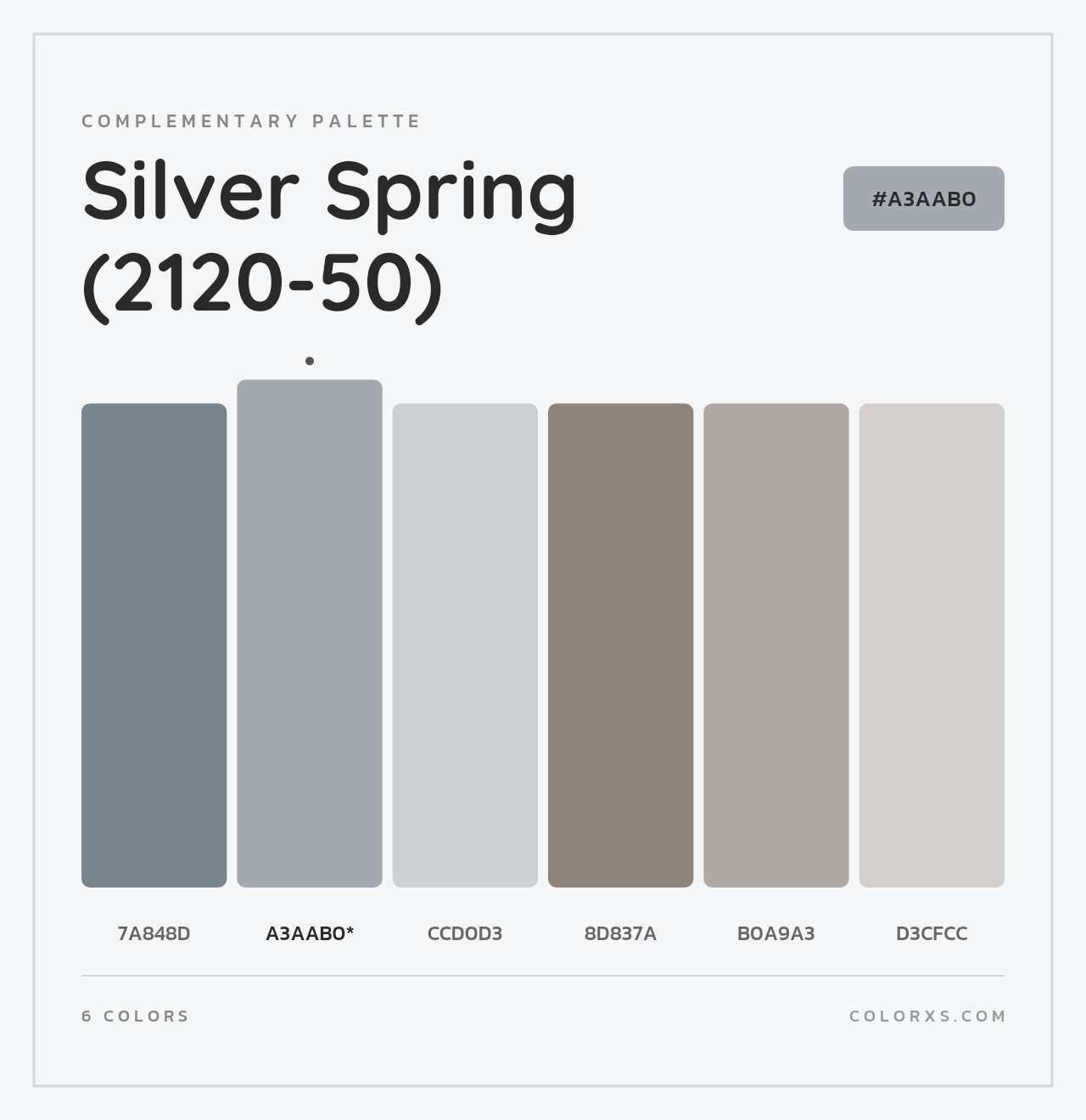 Silver Spring (2120-50) - Complementary Color Palette